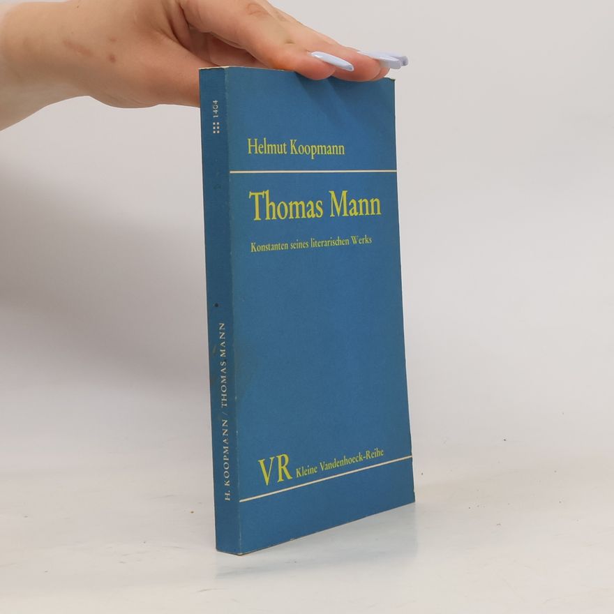 Helmut Koopmann Thomas Mann