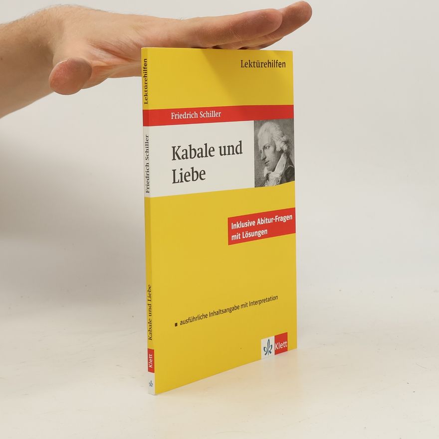 Hans Georg Müller Lektürehilfen Friedrich Schiller, Kabale und Liebe
