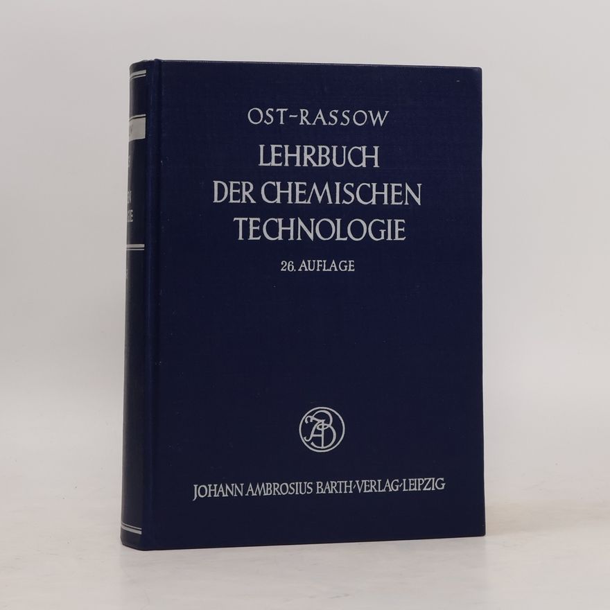 Collectif d'auteurs Lehrbuch der chemischen Technologie