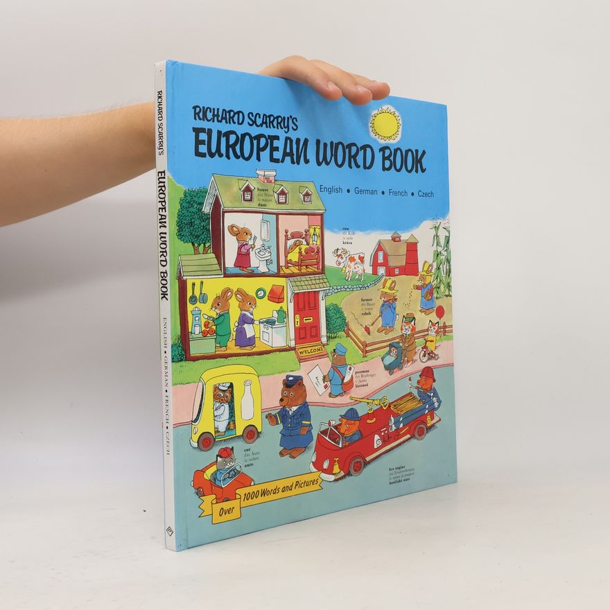 Richard Scarry European Word Book. English, German, French, Czech