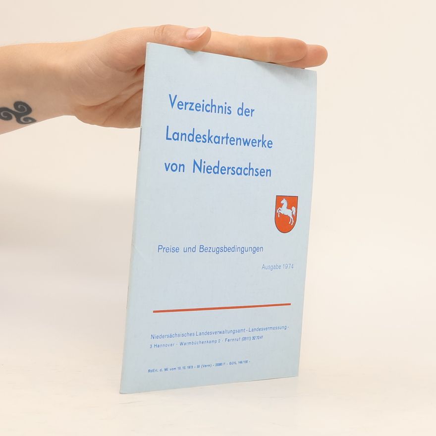 AA.VV. Verzeichnis der Landeskartenwerke von Niedersachsen