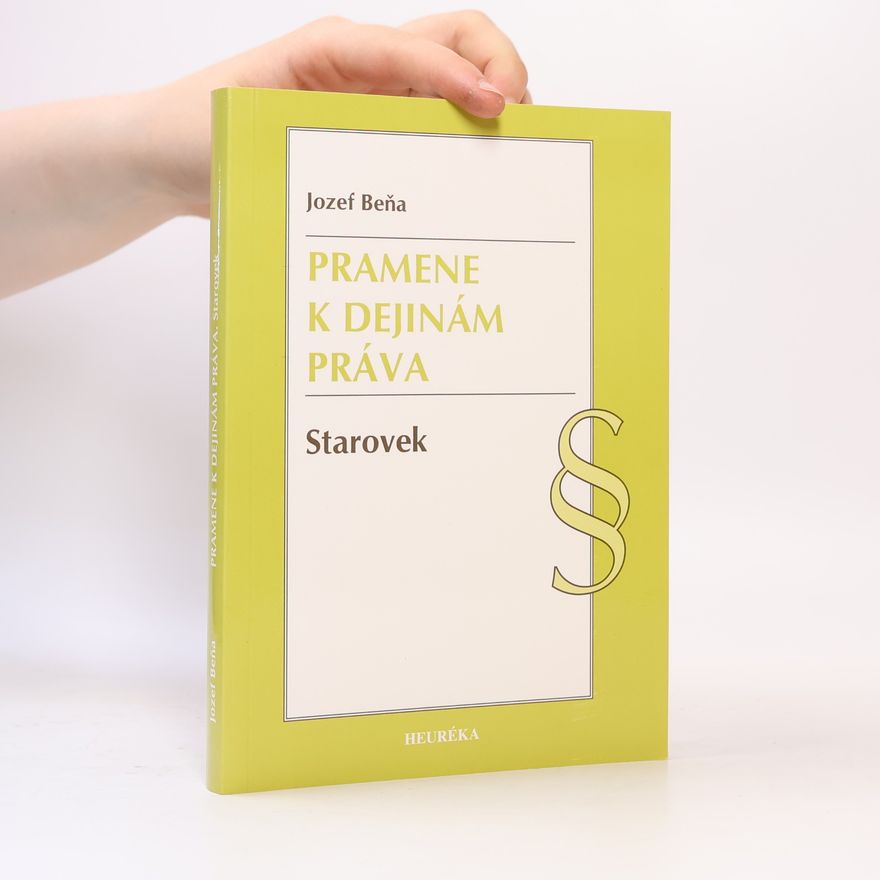 Jozef Beňa Pramene k dejinám práva