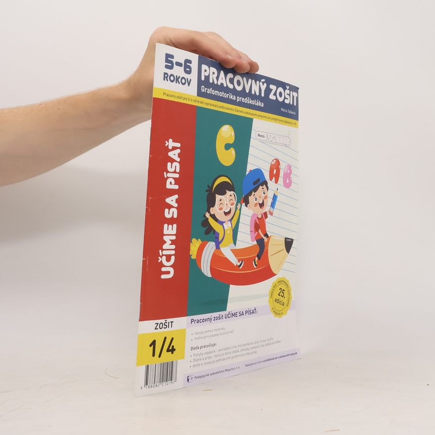 Mária Tašková Učíme sa písať - pracovný zošit 1/4 pre 5-6 ročných
