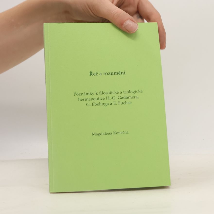Magdalena Konečná Řeč a rozumění