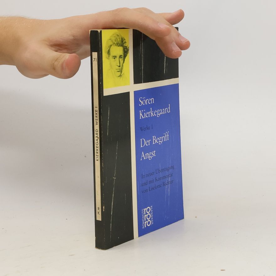 Søren Kierkegaard Werke I. Der Begriff Angst
