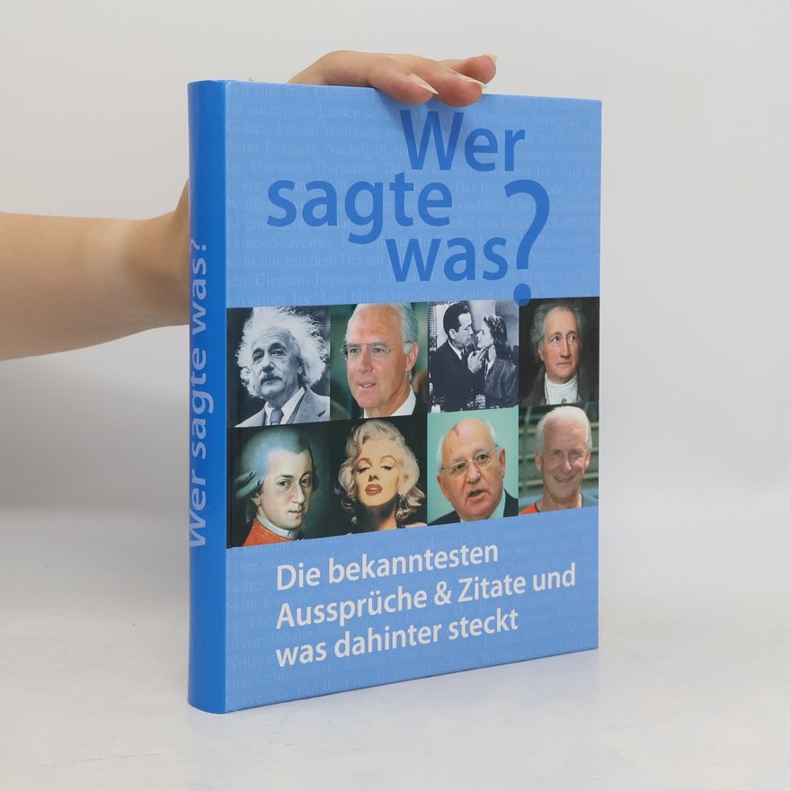 Various authors Wer sagte was?