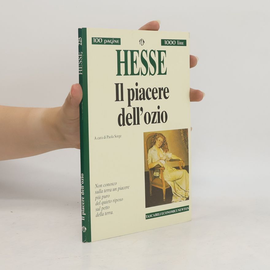 Paola Sorge Il piacere dell'ozio