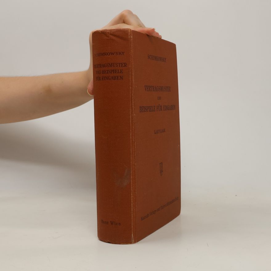 Various authors Vertragsmuster und Beispiele für Eingaben
