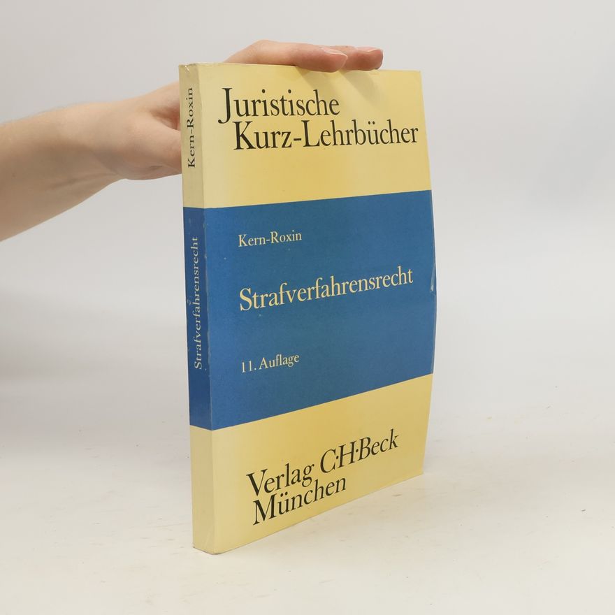 Eduard Kern Strafverfahrensrecht