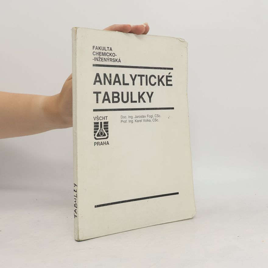 Jaroslav Fogl Analytické tabulky