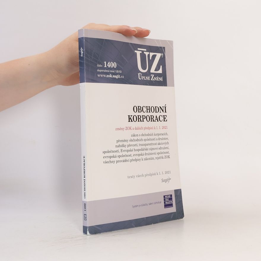 Various authors ÚZ č. 1400 : Obchodní korporace