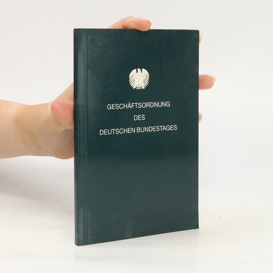 AA.VV. Geschäftsordnung Des Deutschenbundestages