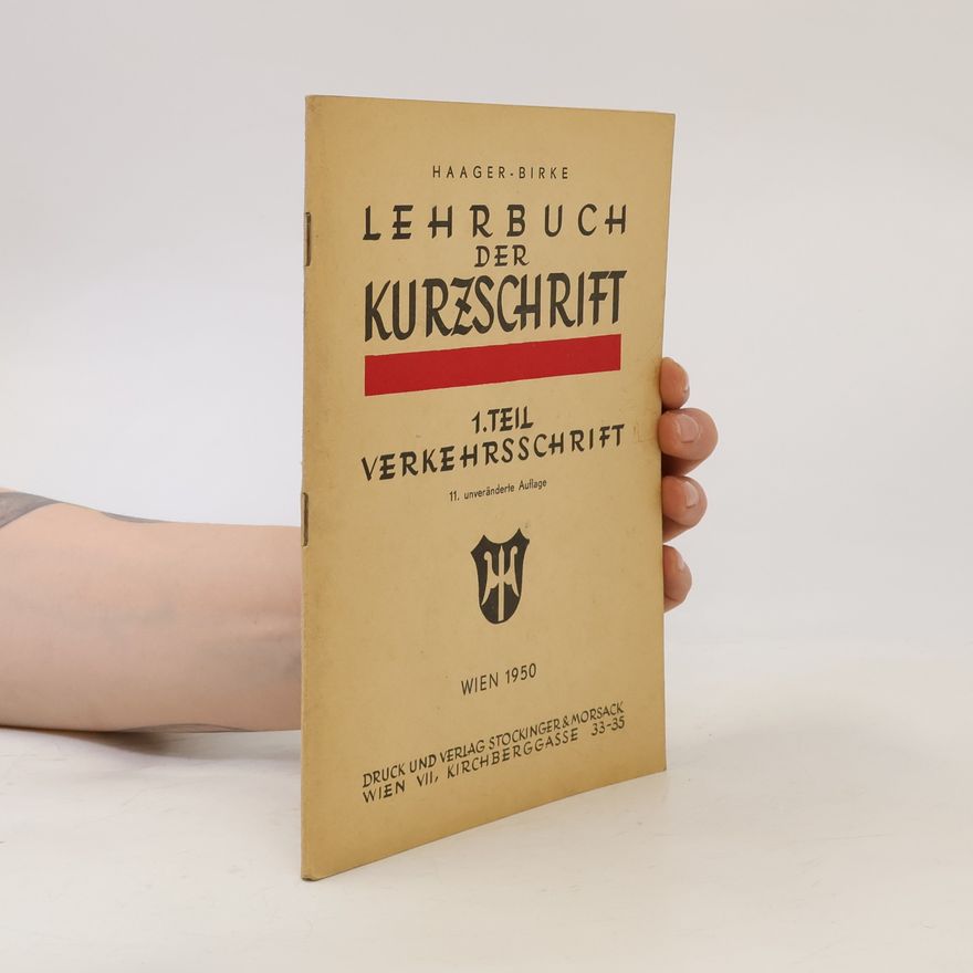 Karl Haager Lehrbuch der Kurzschrift