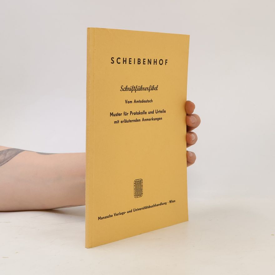Emil Scheibenhof Schriftführerfibel