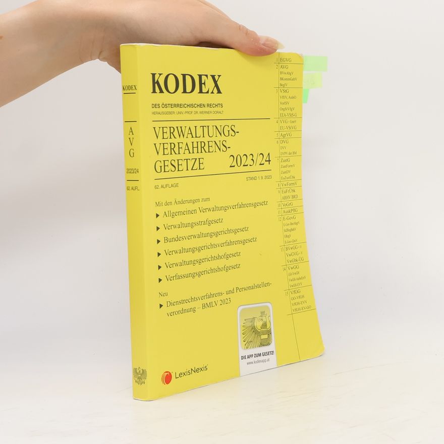 Werner Doralt Kodex Verwaltungsverfahrensgesetze 2023/24