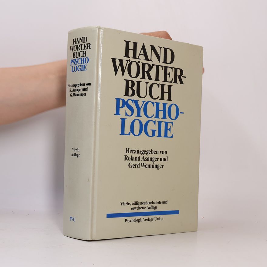 Roland Asanger Handwörterbuch der Psychologie