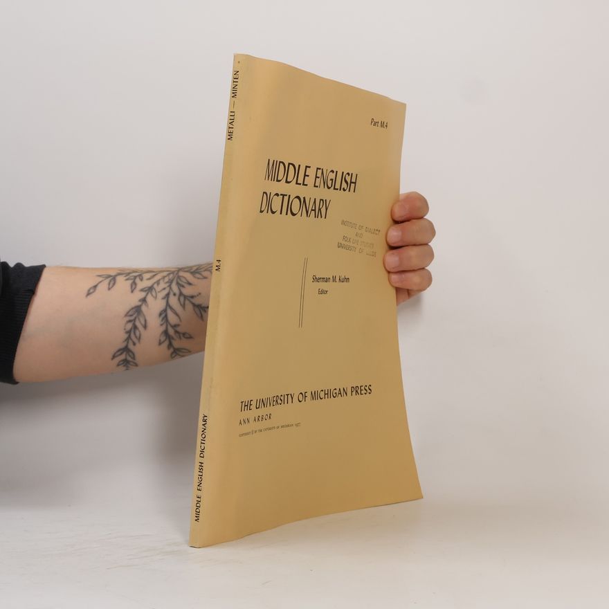 Sherman M. Kuhn Middle English Dictionary