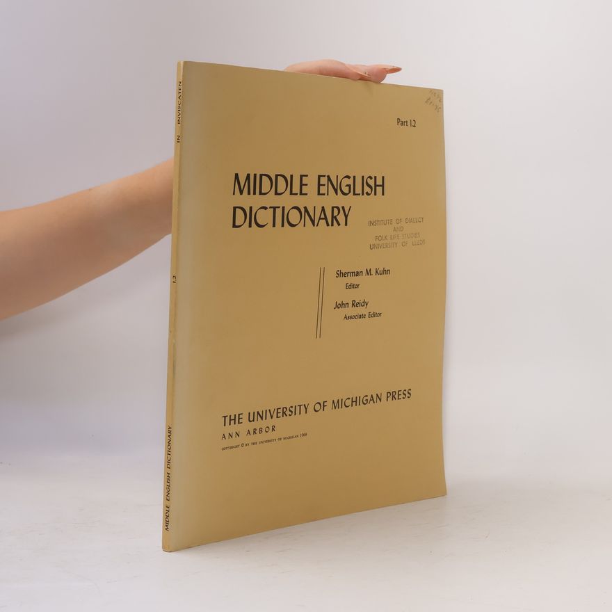 Sherman M. Kuhn Middle English Dictionary
