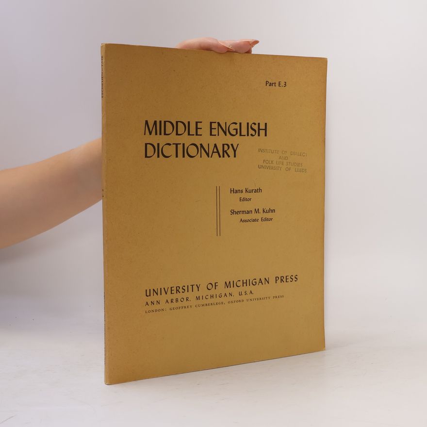 Hans Kurath Middle English Dictionary