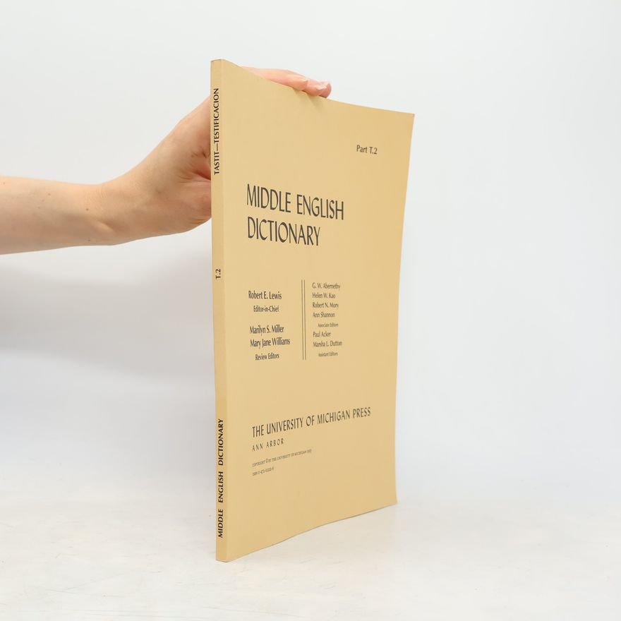 Marsha L. Dutton Middle English Dictionary