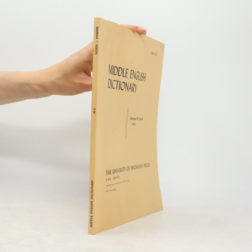 Robert E. Lewis Middle English Dictionary