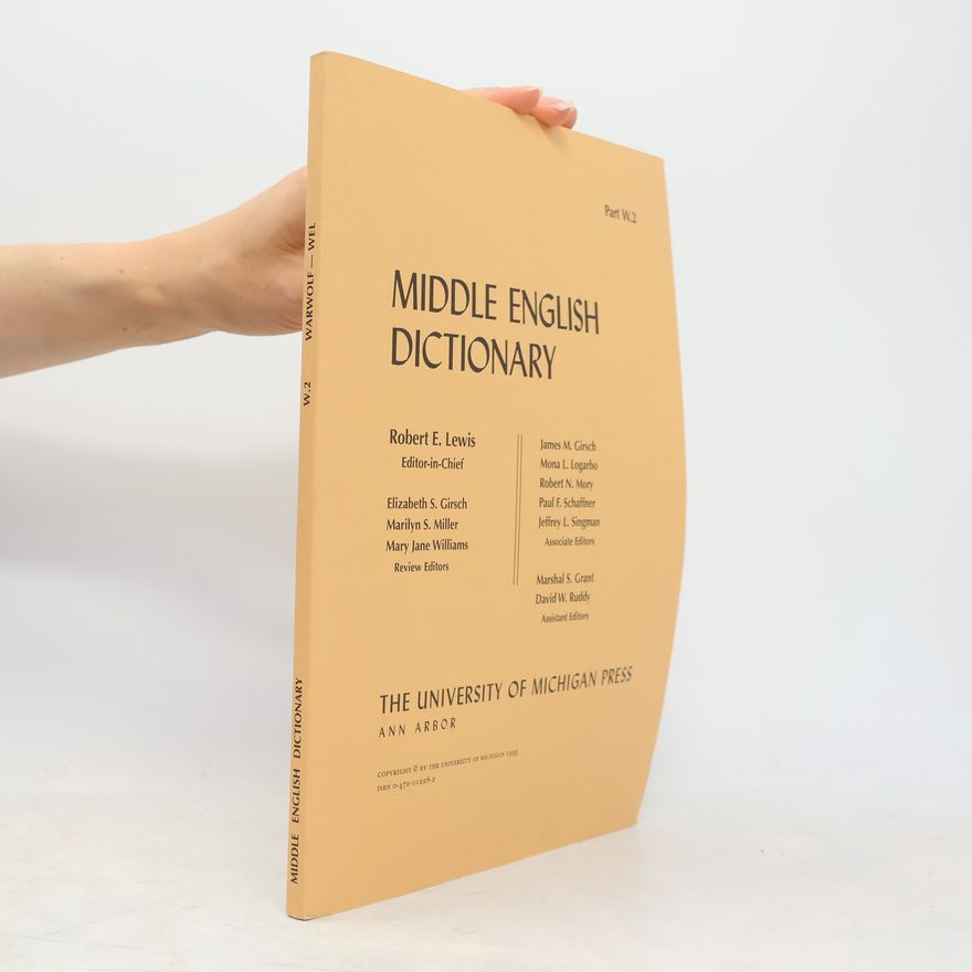 David W. Ruddy Middle English Dictionary
