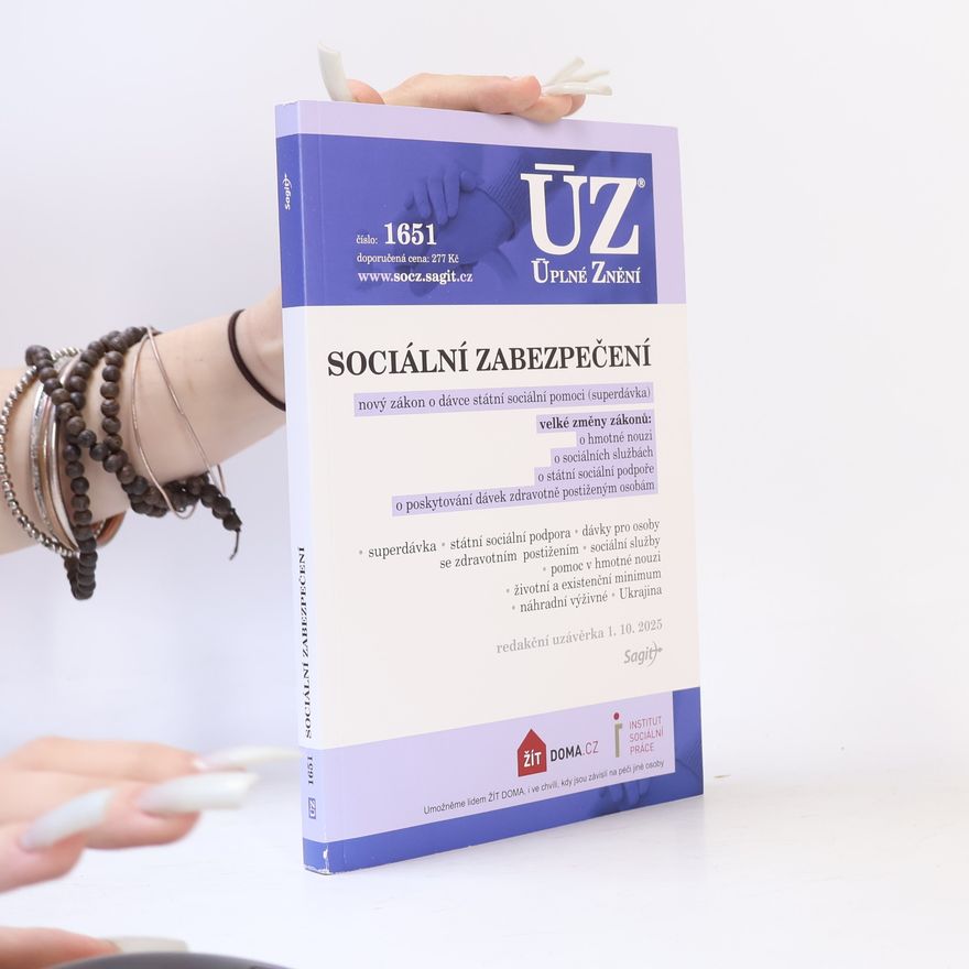 Various authors Sociální zabezpečení : nový zákon o dávce státní sociální pomoci (superdávka) : velké změny zákonů: o hmotné nouzi, o sociální službách, o státní sociální podpoře, o poskytování dávek zdravotně postiženým osobám : superdávka, státní sociální podpora, dávky pro osoby se zdravotním postižením, sociální služby, pomoc v hmotné nouzi, životní a existenční minimum, náhradní výživné, Ukrajina : redakční uzávěrka 1.10.2025