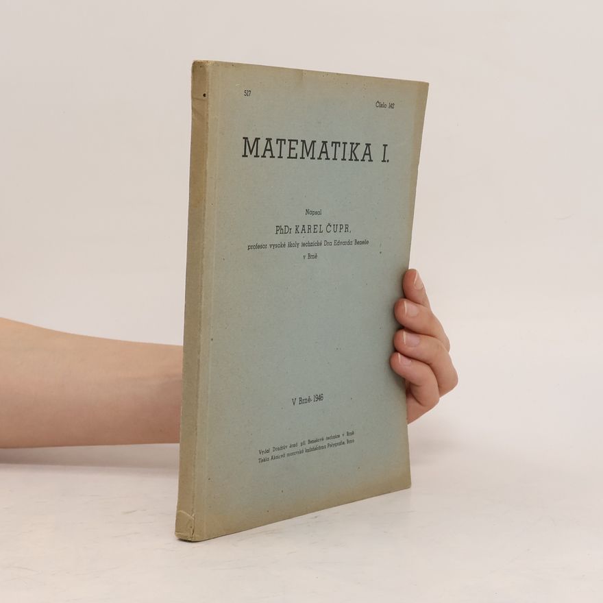 Čupr Karel Matematika I.