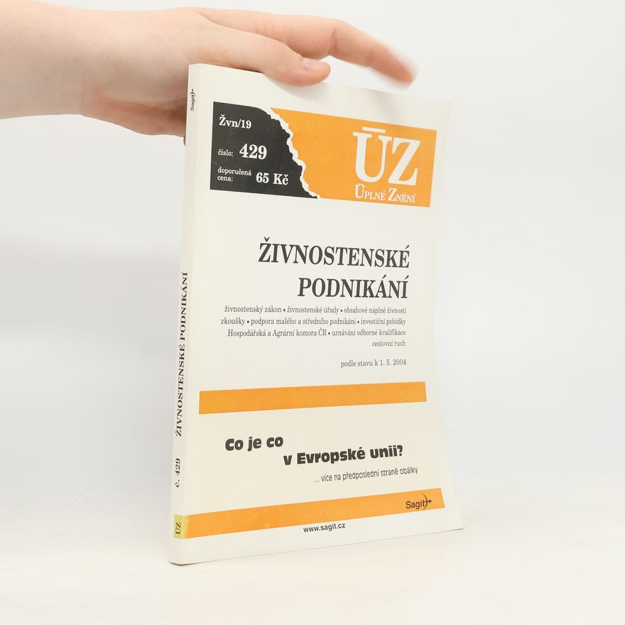 Kolektiv autorů ÚZ 429. Živnostenské podnikání podle stavu k 1.5.2004
