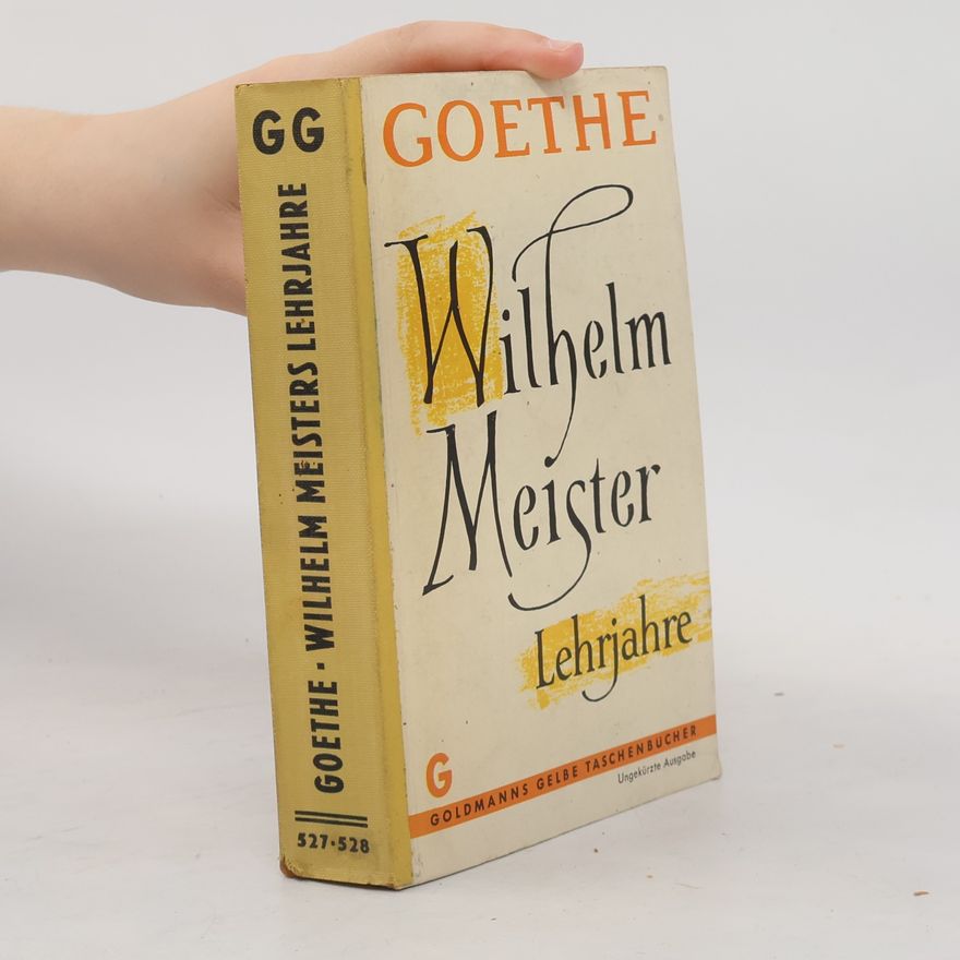 Johann Wolfgang von Goethe Wilhelm Meister Lehrjahre