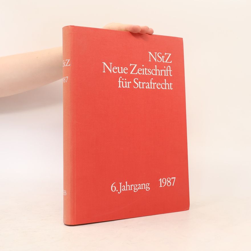Hans-J. Kurth NStZ Neue Zeitschrift für Strafrecht 1987 Jahresregister