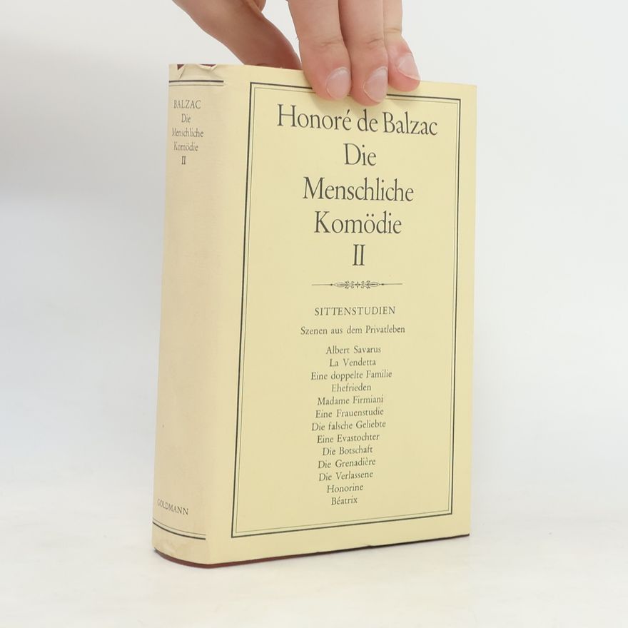 Honoré de Balzac Die menschliche Komödie II