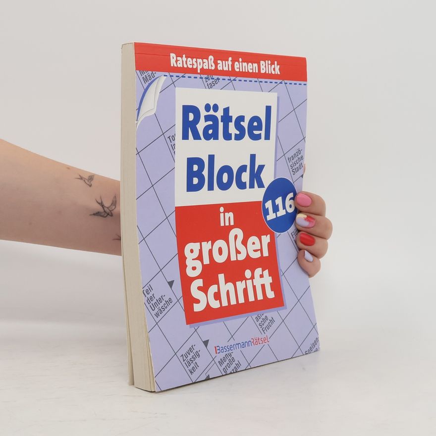 Eberhard Krüger Rätselblock in großer Schrift 116