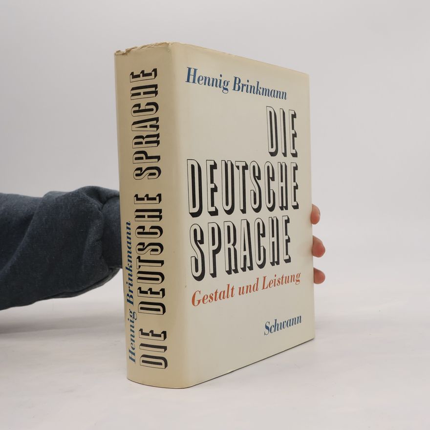 Hennig Brinkmann Die deutsche Sprache