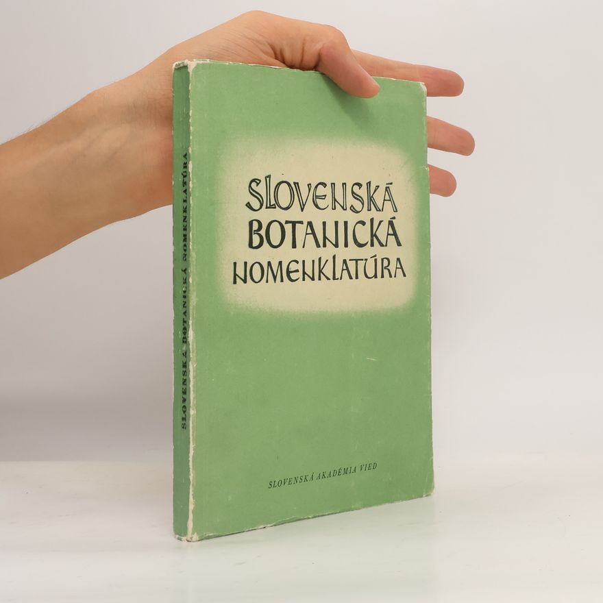 Ján Martin Novacký Slovenská botanická nomenklatúra