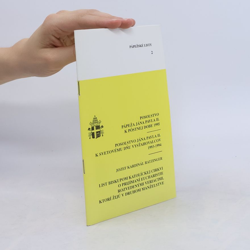 Jozef Kardinál Ratzinger List biskupom Katolíckej cirkvi o prijímaní Eucharistie, rozvedenými veriacimi, ktorí žijú v druhom manželstve 2