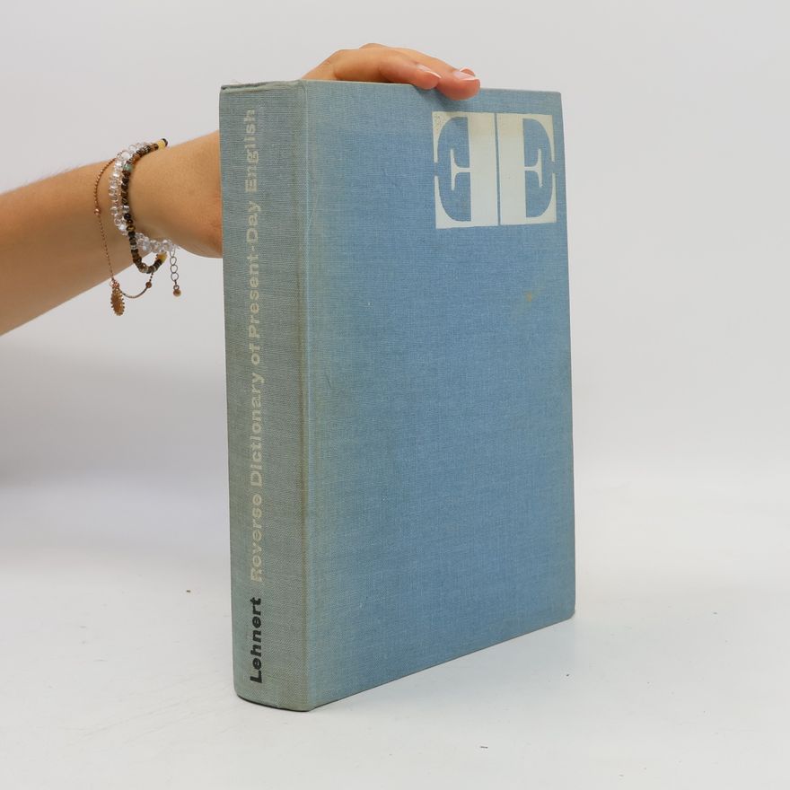 Martin Lehnert Reverse Dictionary of Present-day English