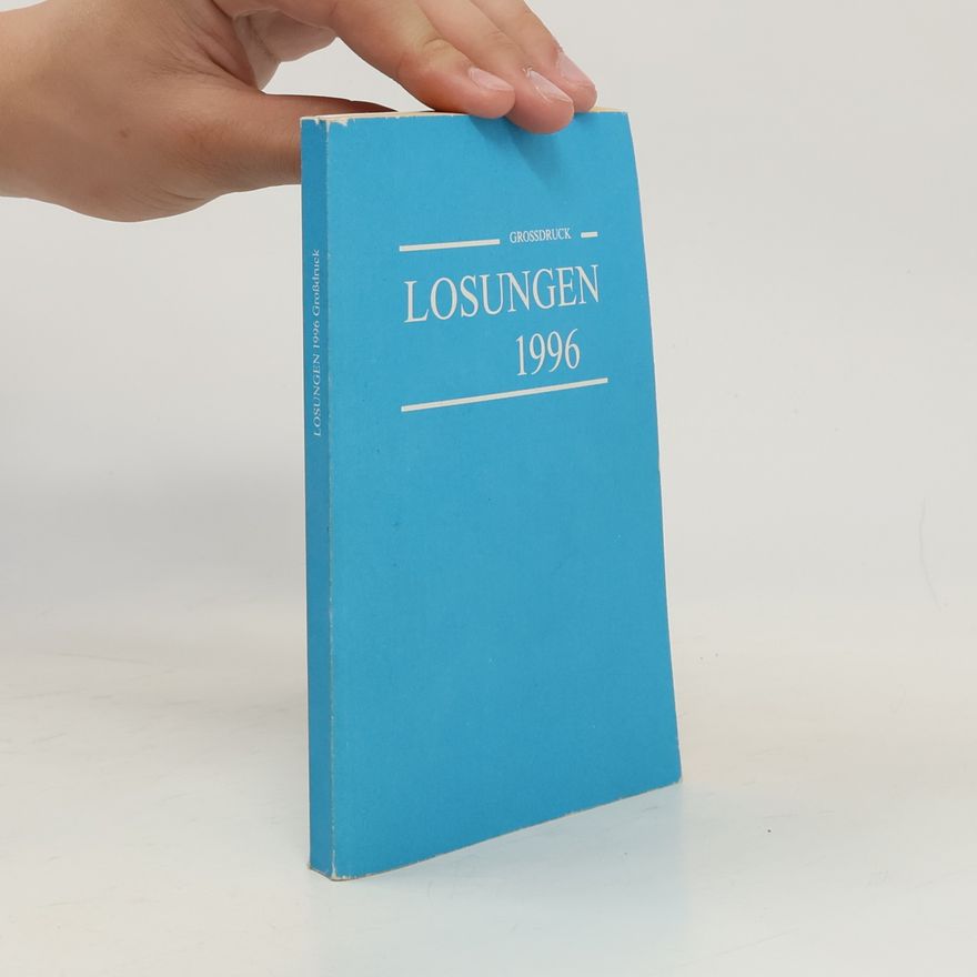 Direktion der Brüder-Unität in Herrnhut Losungen 1996