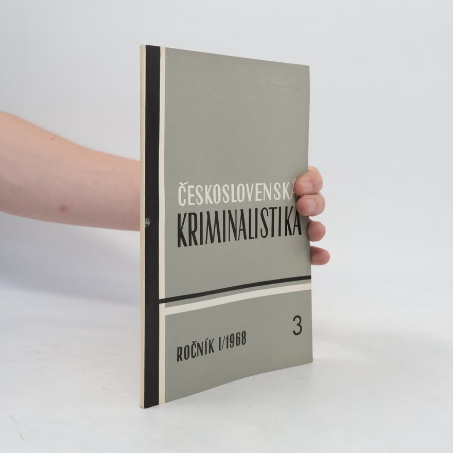 Bohuslav Němec Československá kriminalistika 3