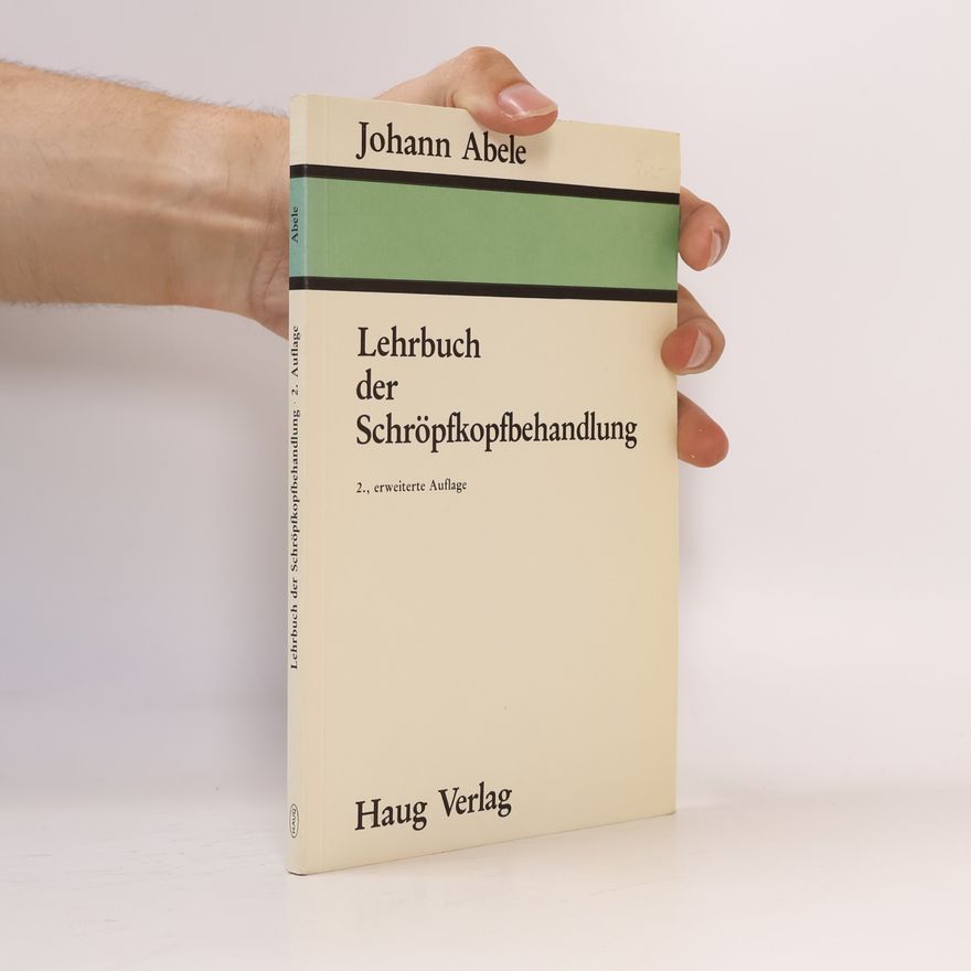 Johann Abele Lehrbuch der Schröpfkopfbehandlung