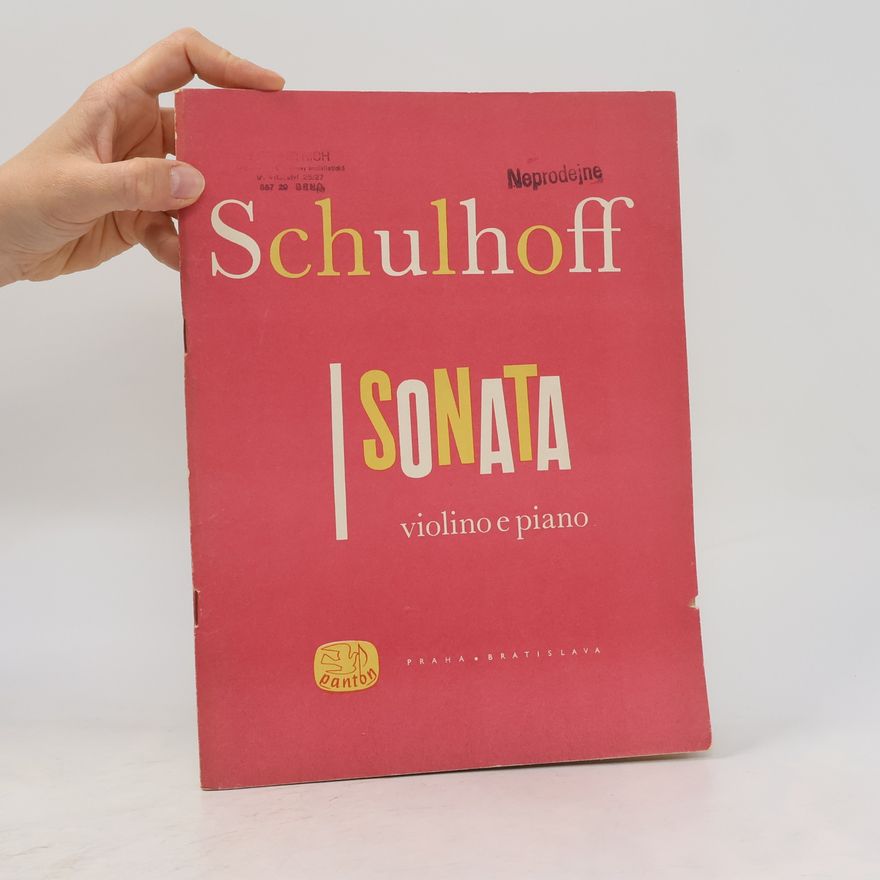 Erwin Schulhoff Sonata violino e piano