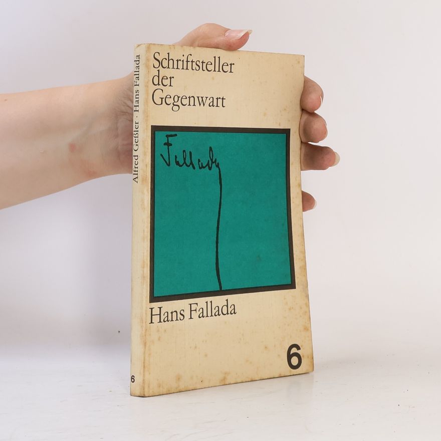 Hans Fallada Schriftsteller der Gegenwart