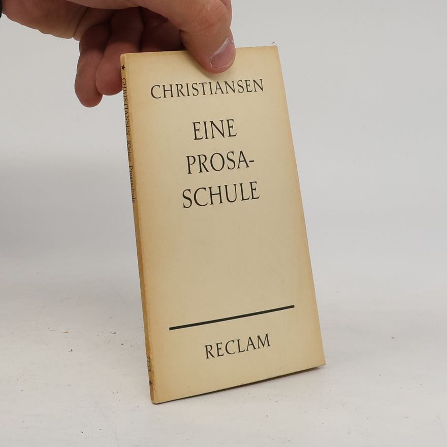 Broder Christiansen Eine Prosaschule