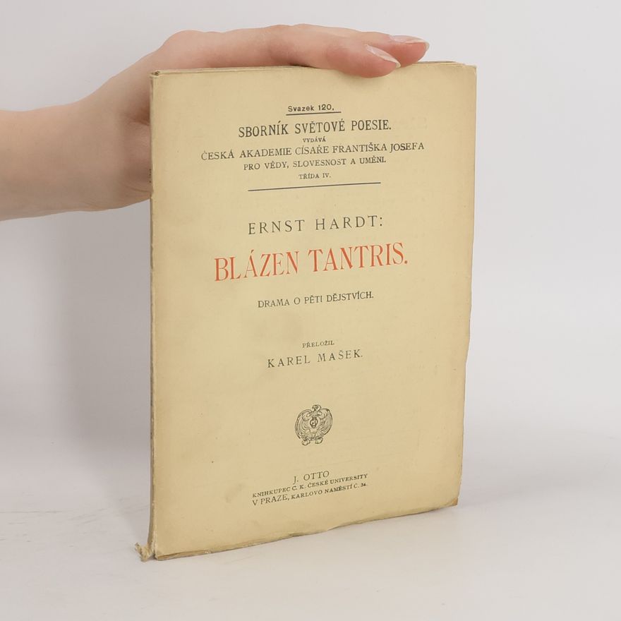Ernst Hardt Blázen Tantris
