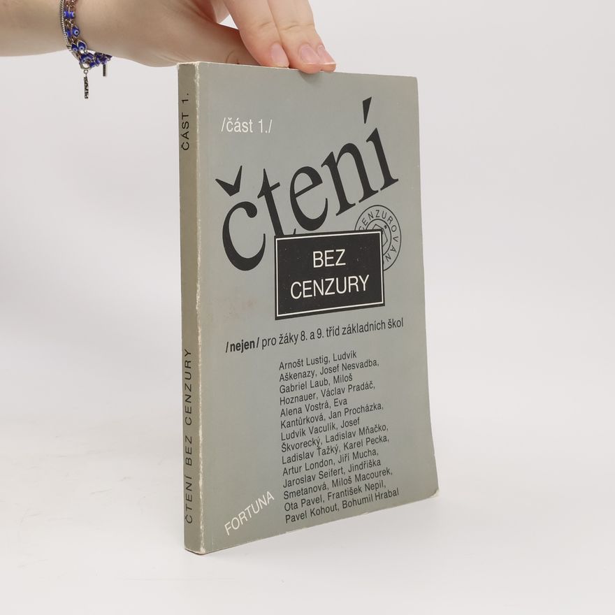 Dana Zemanová Čtení bez cenzury : (nejen) pro žáky 8. a 9. tříd základních škol. Část 1