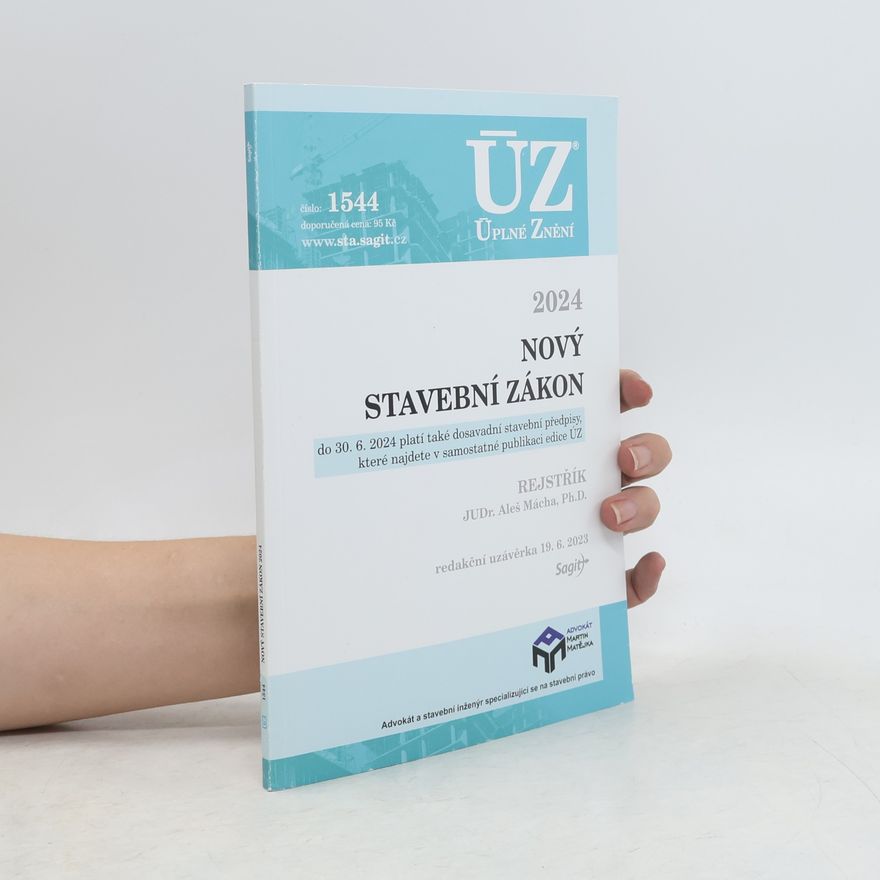 Auteurscollectief ÚZ 1544 Nový stavební zákon 2024