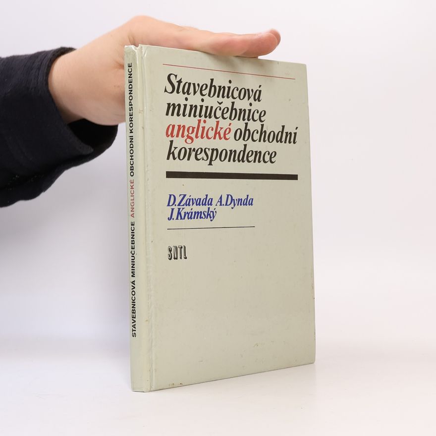 Dušan Závada Stavebnicová miniučebnice anglické obchodní korespondence