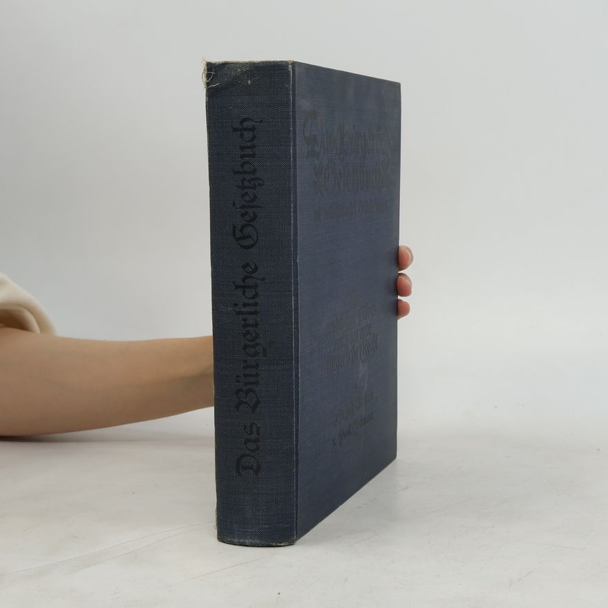 Paul Bechmann Das Bürgerliche Gesetzbuch
