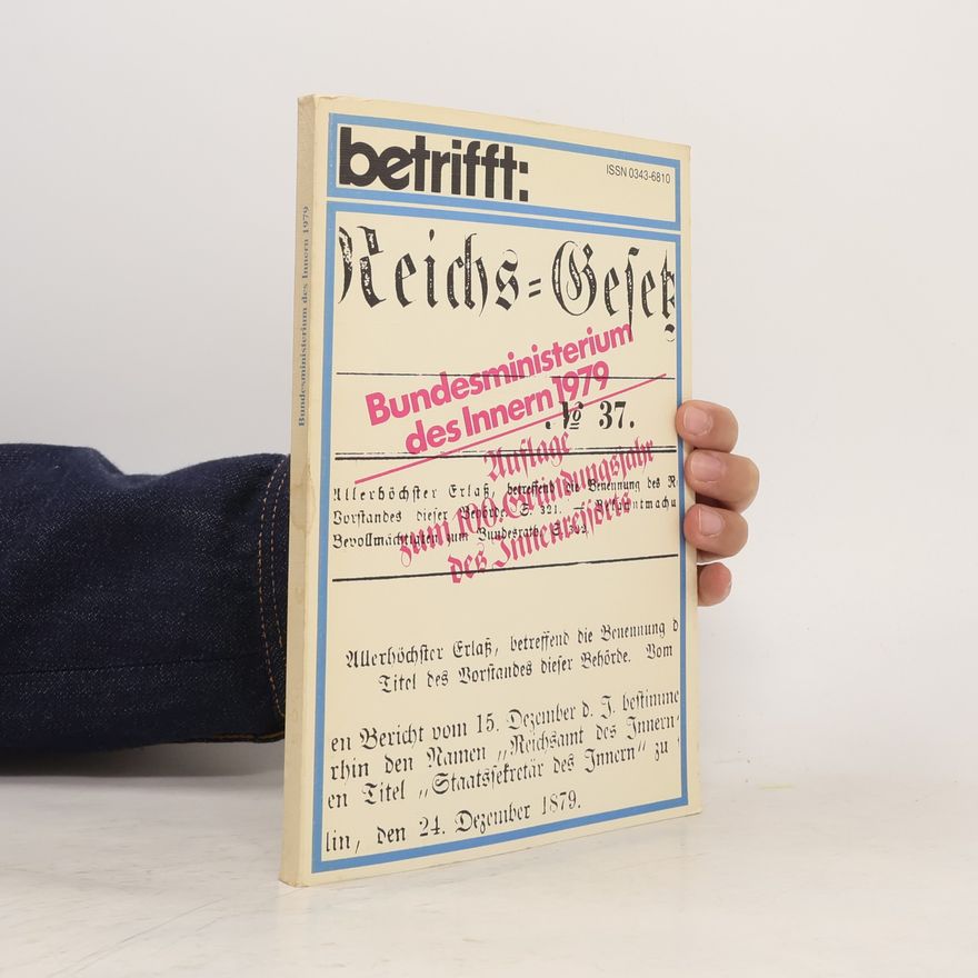 Various authors Betrifft. Reichs-Gesetzblatt