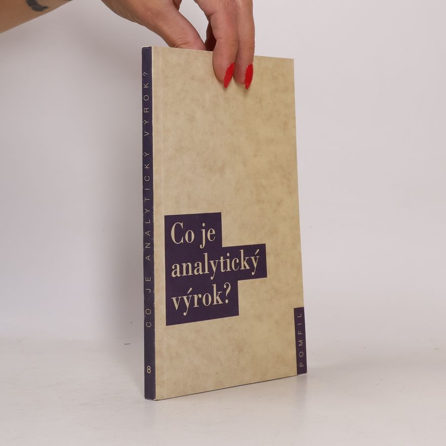 Collectif d'auteurs Co je analytický výrok?